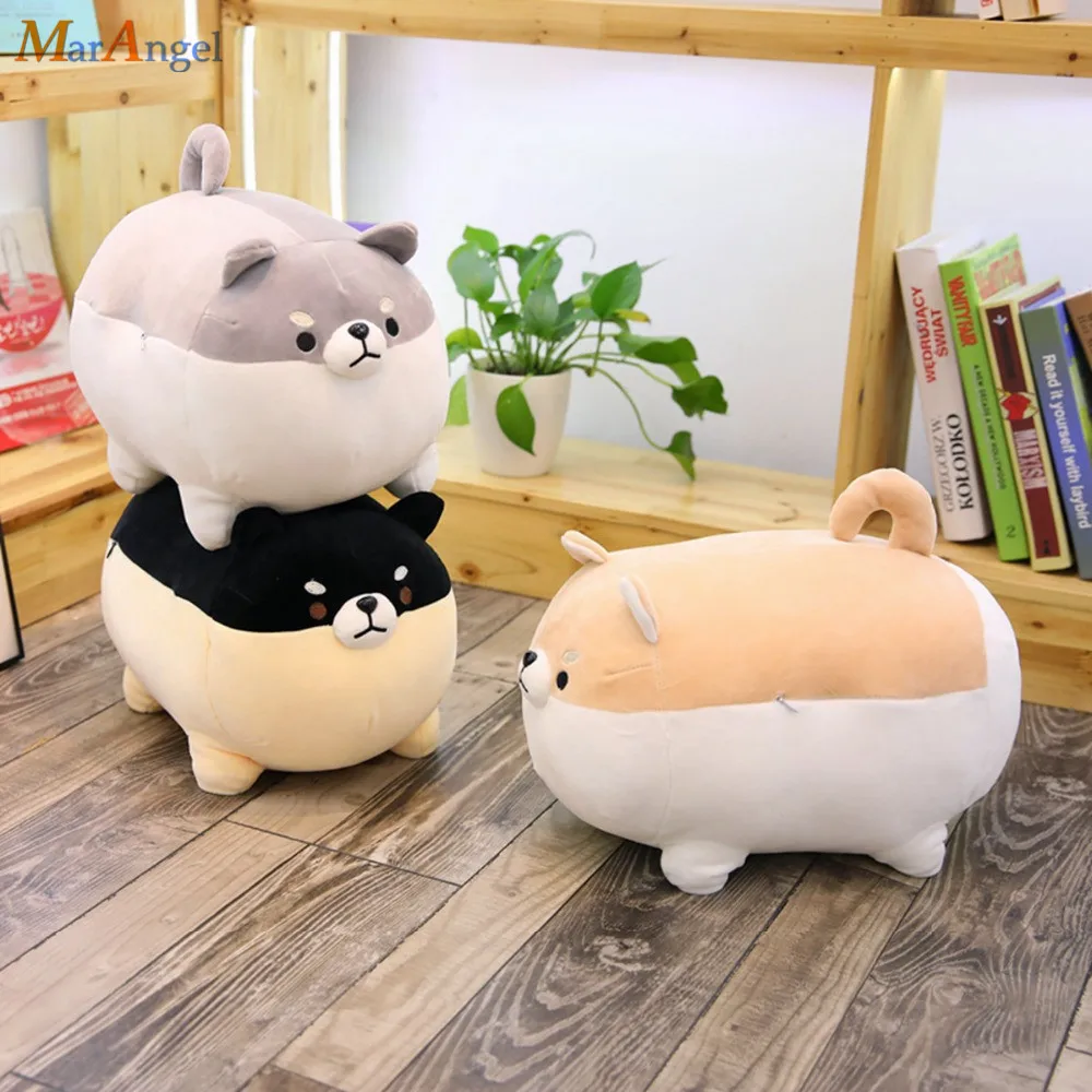 1PC-New-40cm-Cute-Shiba-Inu-Dog-Plush-Toy-Stuffed-Soft-Animal-Corgi-Chai-Pillow-Christmas