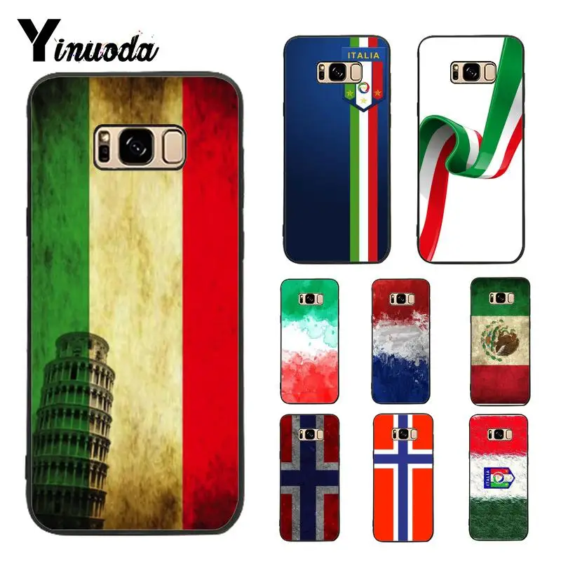 

Yinuoda Case for Galaxy S9 Italy Ireland Flag Ultra Thin Cartoon Pattern Soft Phone Case For Samsung Galaxy S4 S5 S6 S7 S8 S9 S6