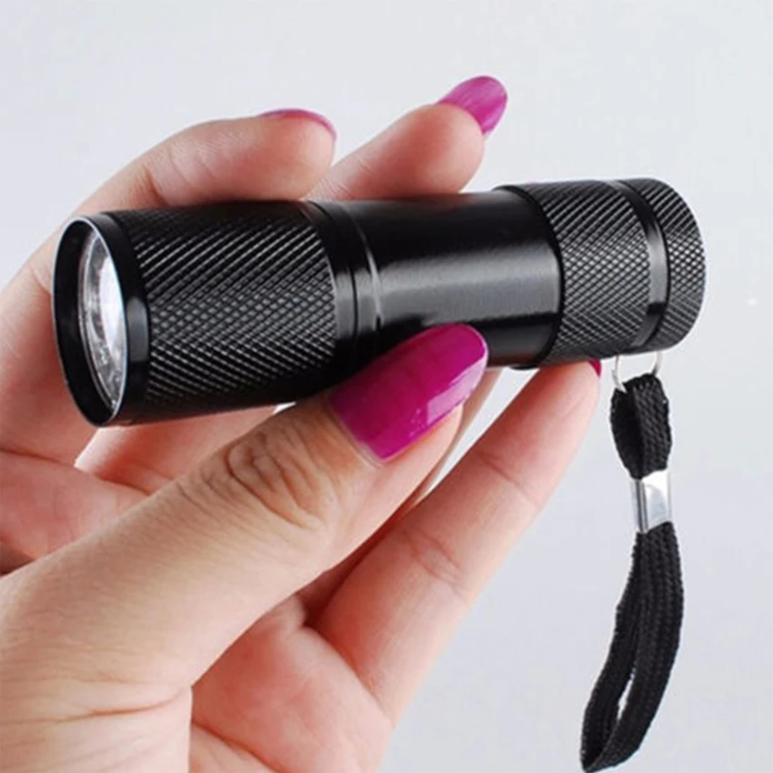 Портативный ультрафиолетовый мини фонафонарь с 9 светодиосветодиодный|flashlight