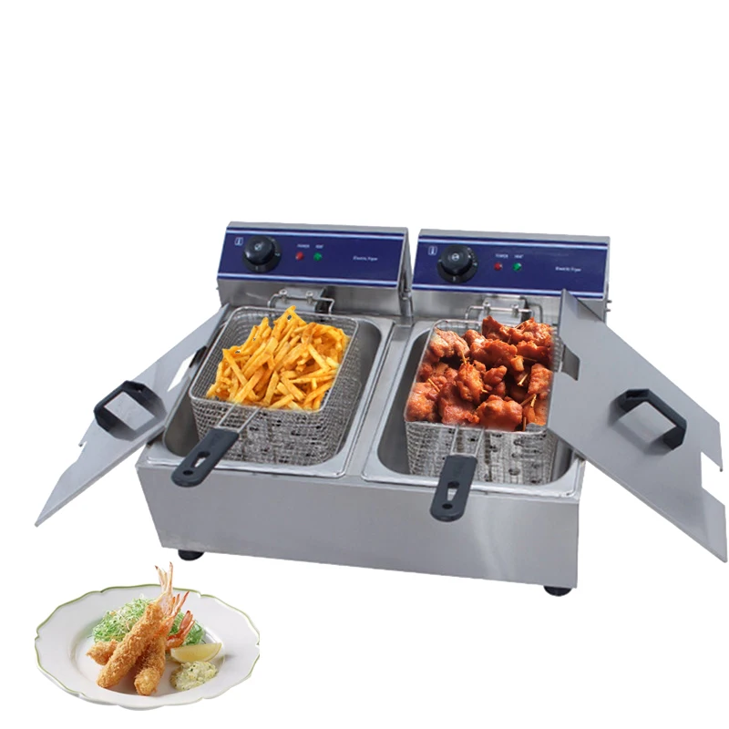 

Small convenient commercial healthy delicious fish chicken potato eggplant french fries deep fryer machine simple easy to clean