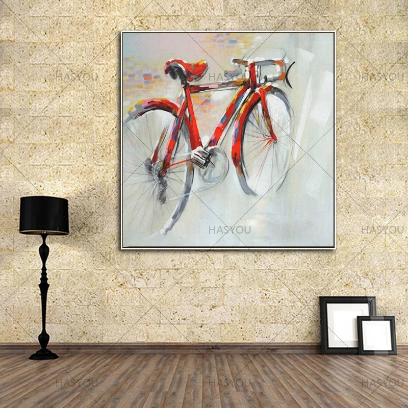 high-quality-handmade-bike-oil-painting-on-canvas-abstract-modern