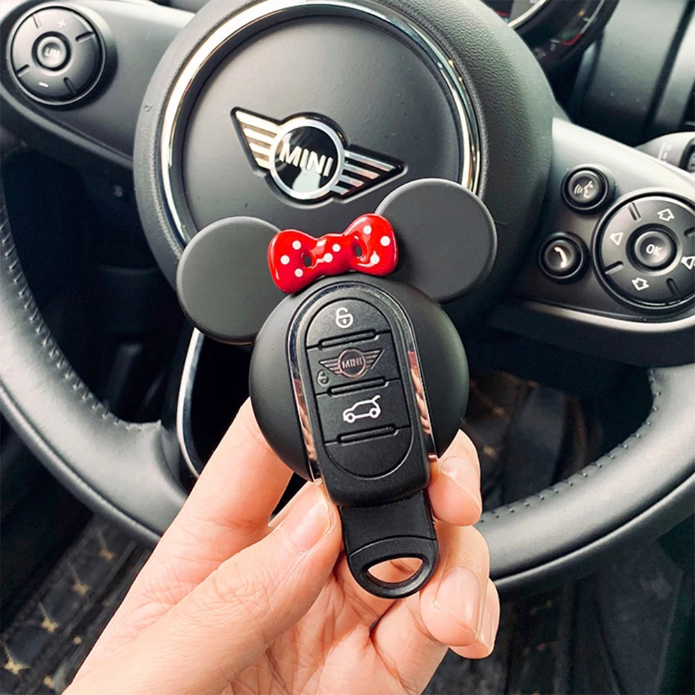 3D Mini Cooper S JCW брелок милый Мики Брелок чехол для Mini Cooper S JCW один F54 F55 F56 F60