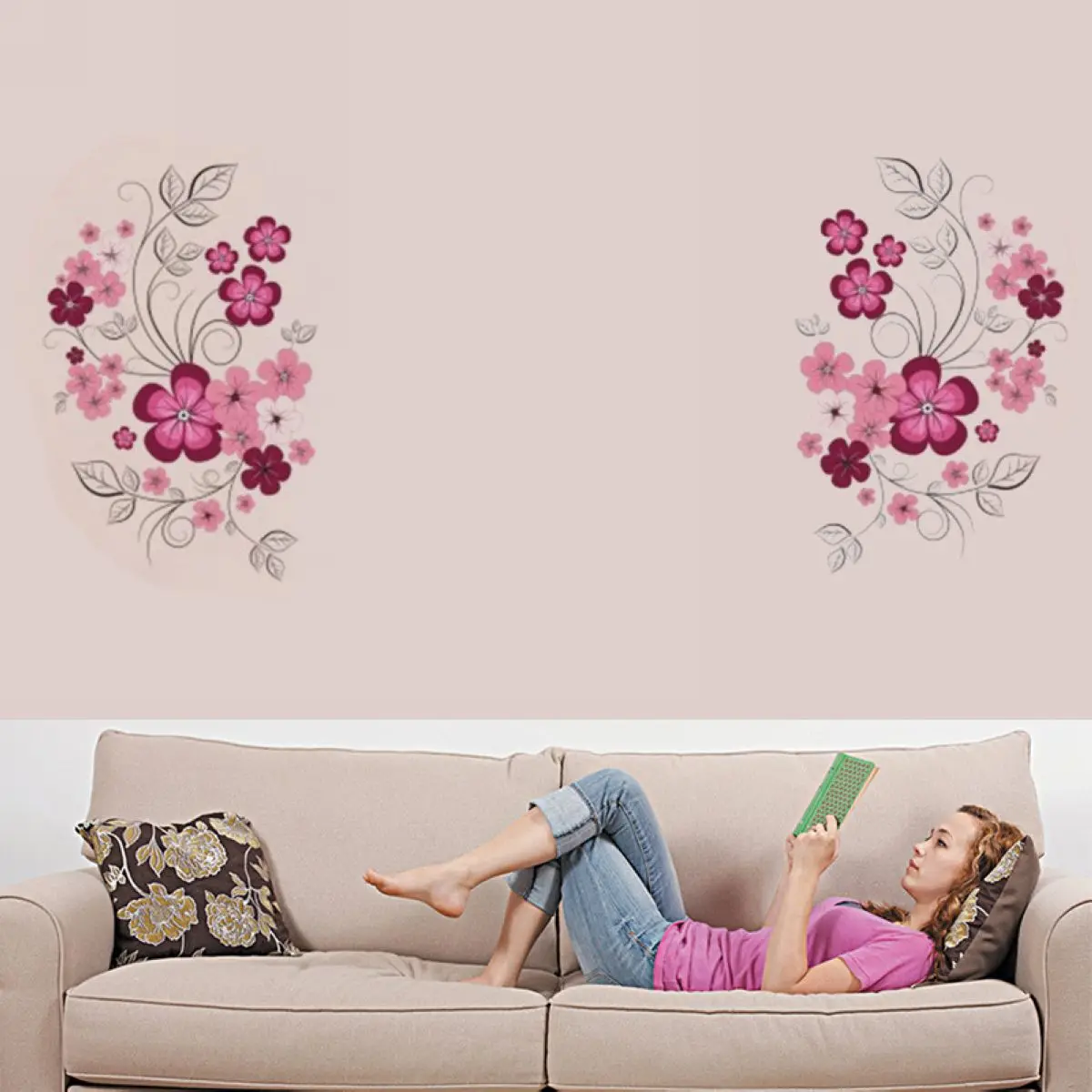 New Removable Flower Branches Vinyl Art Wall Sticker Decal Home DIY Wall Decor Home Decoration