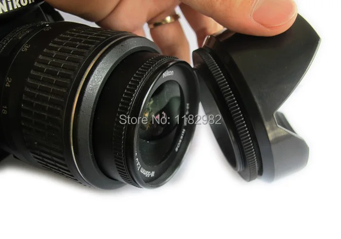 Per Olympus E-Pl6 Epl5 Epl7 Em10 Camera Hood 40-150-Mm Teleobiettivo Paraluce