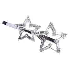 1 шт./1 комплект, жемчужная заколка для женщин и девочек, заколка для волос со звездами и бантом, заколки для волос из горного хрусталя, заколки для волос в Корейском стиле, G0326