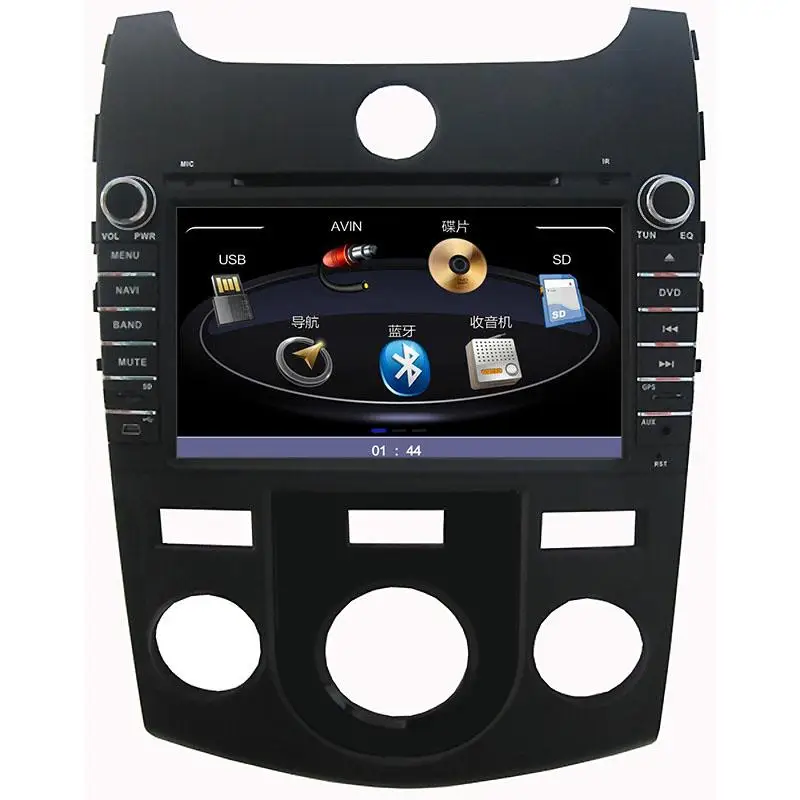 Flash Deal 8" Car DVD player with GPS(opt),audio Radio stereo,USB/SD,AUX,car multimedia for KIA CERATO Forte 2008 2009 2010 2011 2012 (AT) 4