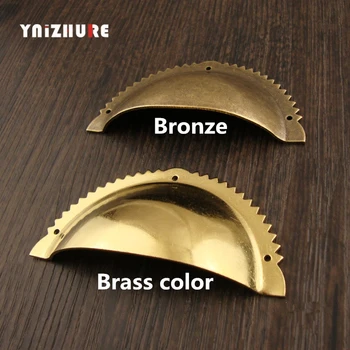 

Pure Copper Drawer Handle Shell Handle Antique Chinese Classical Furniture Semi-circular Cabinet Door Copper Accessories