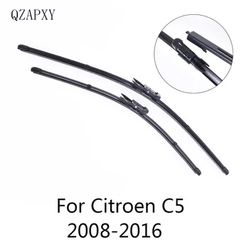 

QZAPXY Car Wiper Blades for Citroen C5 MK2 28"&22"2008 2009 2010 2011 2012 2013 2014 2015 2016 Car Accessories Windshield Wipers