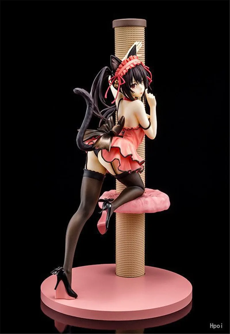 23 см аниме Дата живые фигурки Tokisaki Kurumi nekomusme Catgirl Ver. ПВХ Фигурки Коллекционная