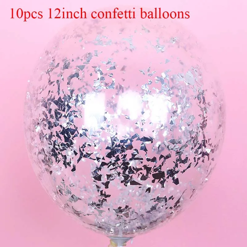 Серебряные прозрачные конфетти воздушные шары надувные прозрачные воздушные шары для дня рождения свадьбы вечеринки детский душ Декорации шарики поставки - Цвет: Бургундия