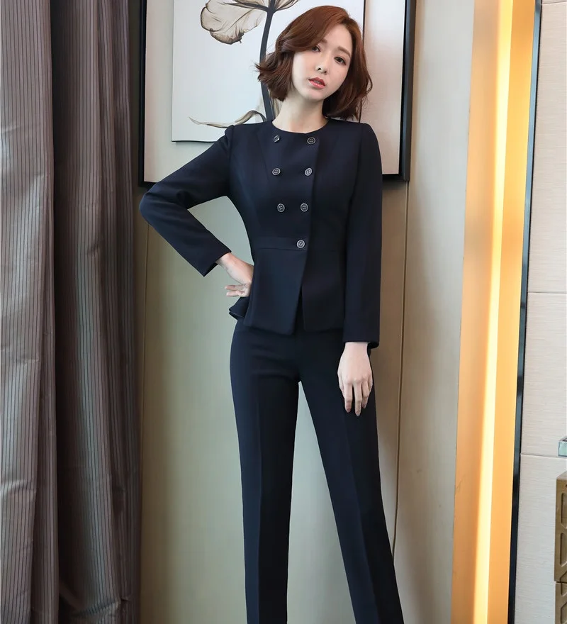 

Autumn and Winter Ladies Blazer Women Business Suits Formal Office Suits Work Pant and Jacket Set Office Uniform Styles