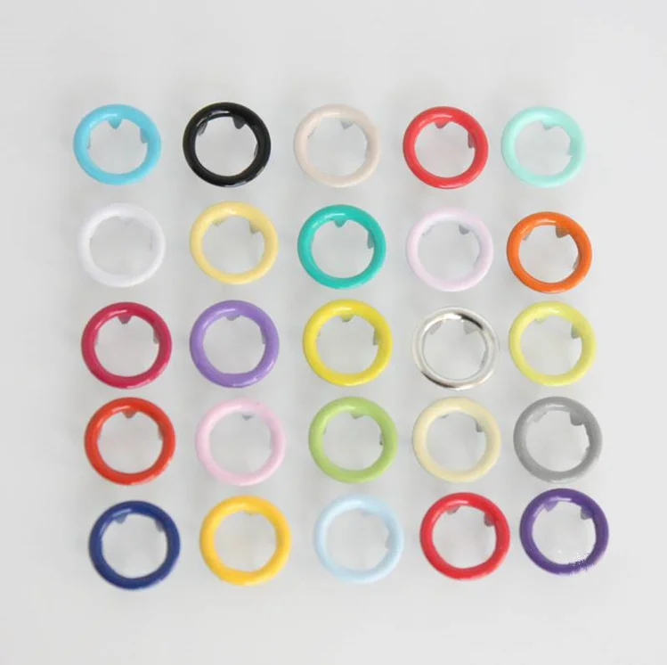 

Wholesale Free shipping 100sets 4 part buttons 9.5mm multicolor 25 colors hollow prong snap buttons fastener baby clothes fp-051