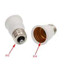 E12 к E14 держатель лампы конвертер США Стандартный в ЕС канделябры розетку адаптер CE Rohs