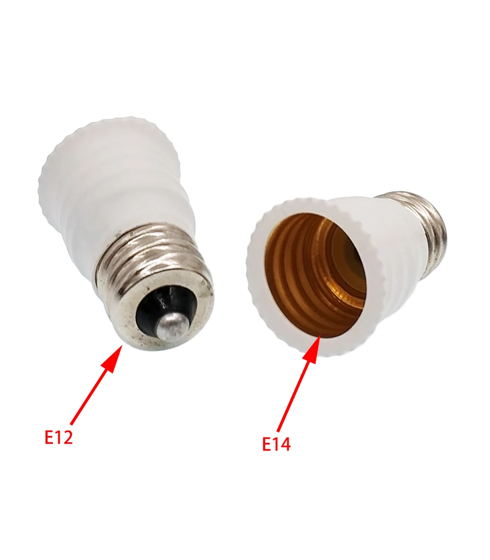 

E12 to E14 Lamp Holder Converter US Standard to EU Candelabra light socket adapter adaptor CE Rohs