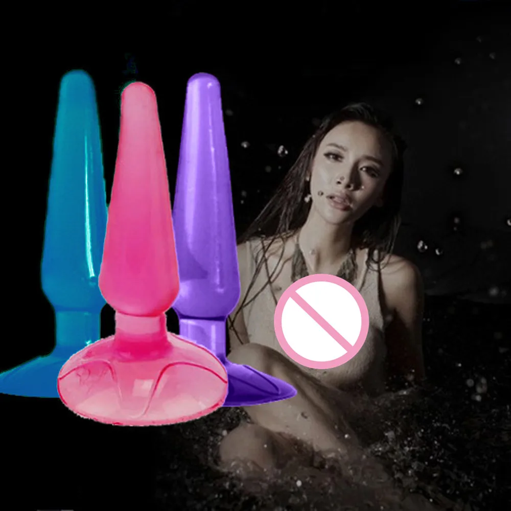 Silicone Stimulator Anal Butt Plug Suction Cup Jelly Dildo Sex Toy for Women and Men G Spot Flirt Erotics Toys Adult Products |