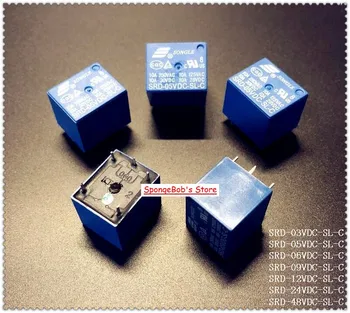 

5pcs/Lot SRD-12VDC-SL-C / SRD-24VDC-SL-C / SRD-48VDC-SL-C SONGLE Power Relay 5PINS 12/24/48V PCB Type