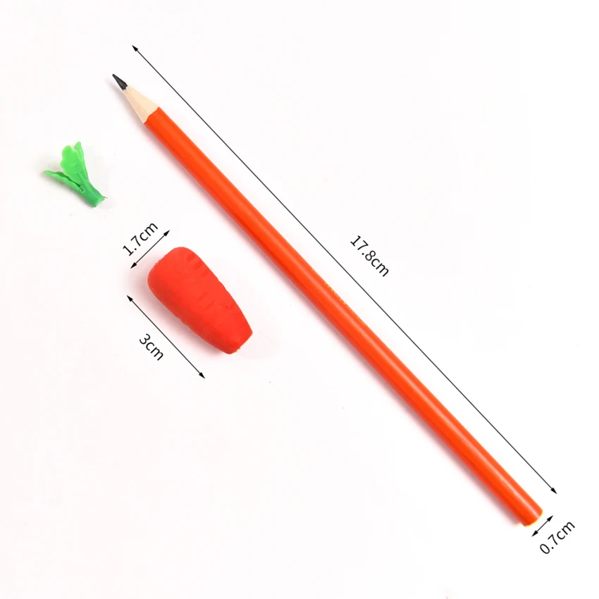 Растительное ластик морковь карандаш ТМ Рисование Живопись Карандаши Канцелярские Принадлежности для студентов офисные школьные принадлежности для детей милые подарки