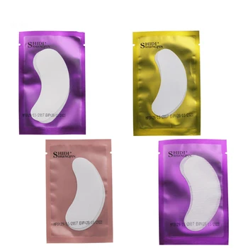 

Hot 50pairs Eyelash Extension Paper Patches Grafted Eye Stickers 11 Color Eyelash Under Eye Pads Eye Paper Patches Tips Sticker