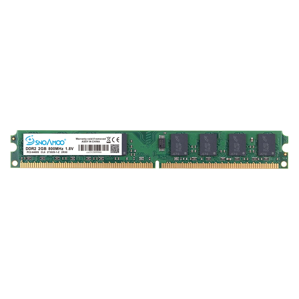 SNOAMOO Настольный ПК ram s DDR2 2G ram 667MHz 800MHz PC2-6400S 240-Pin 1,8 V DIMM для совместимой памяти компьютера гарантия