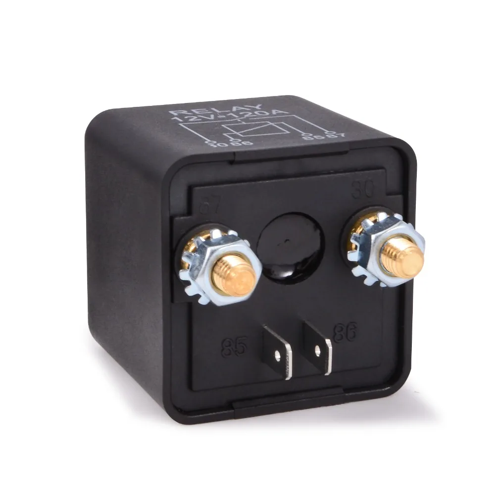 OFF Relais Auto LKW Marine Schwarz 48V 120A Heavy Duty Split Charge ON