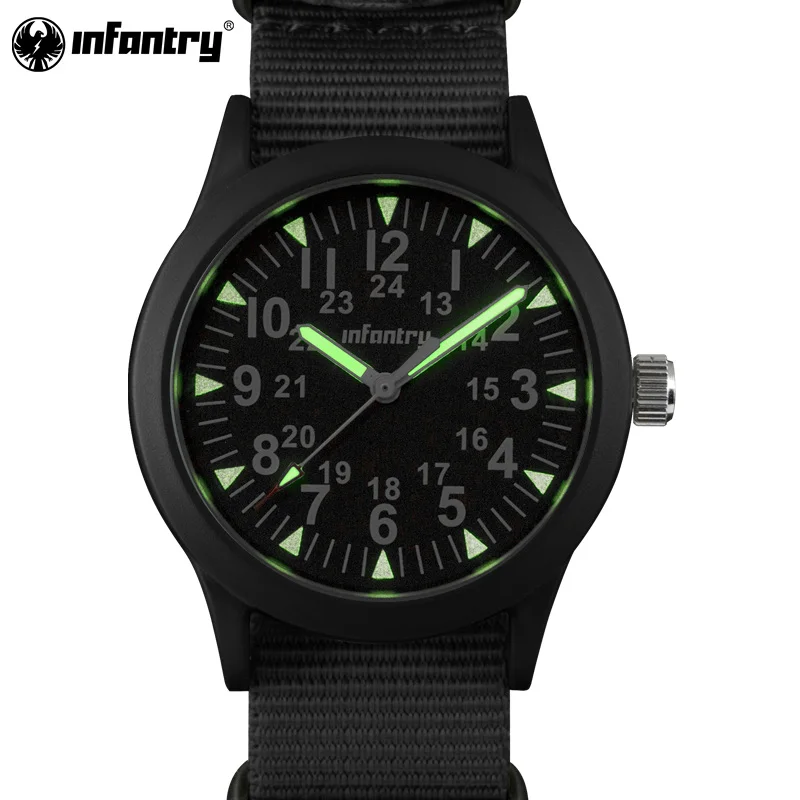 $17.04 Infantry Military Watch Men Glow Dark Mens Watches Top Brand Luxury Wristwatch Army Sport Nylon