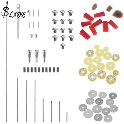 83pcs Flute Repair Parts Set Complete Tools Flute Sound Hole Mat Pad Roller Screws Reed Wind Instrument Repair Kit