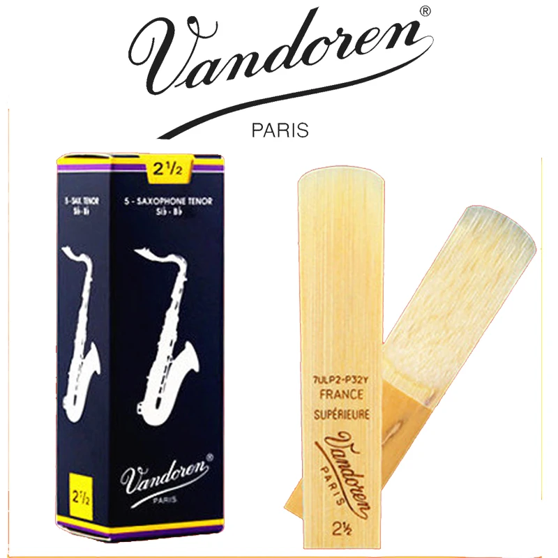 

Brand New Free Shipping Original Vandoren Traditional Tenor Saxophone Reeds 1 Box Strengths available 2 - 2,5 - 3 - 3,5