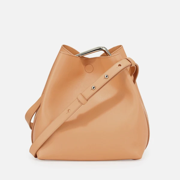 BELLA JOY женская сумка ведро из натуральной кожи женская сумка через плечо - Цвет: khaki L