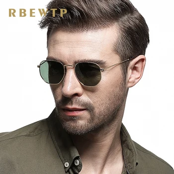 

RBEWTP BRAND 2018 DESIGN Classic Polygon Polarized Sunglasses Women Vintage Frame Driving Pink Sunglasses Men UV400 For Women