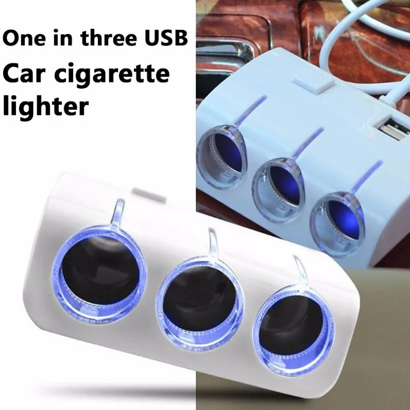 DC 12 V/24 V Два usb порта 3 способа автомобильного прикуривателя сплиттер адаптер питания выход 120 W зарядное устройство для iPhone samsung