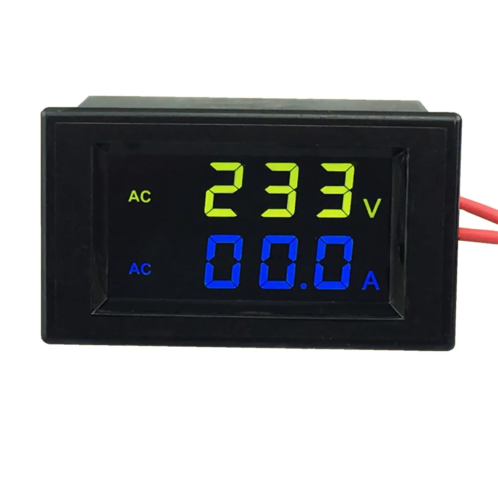 Dual LCD Digital Display AC Voltage Amp Current Meter Voltmeter Ammeter dual-lcd-digital-display-ac-voltage-amp-current-meter-voltmeter-ammeter