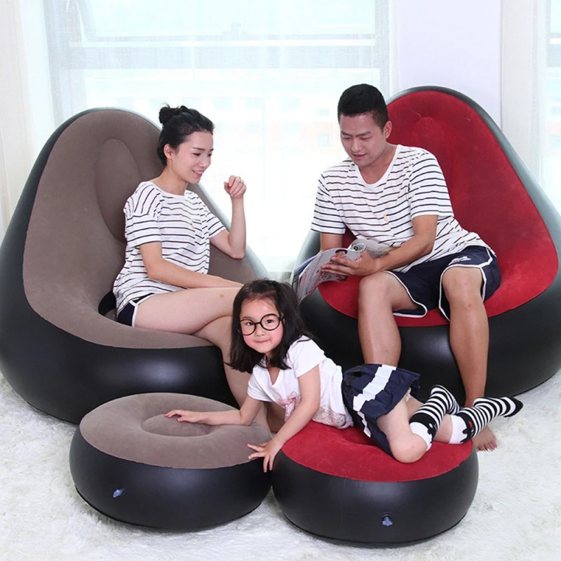 

Soft Lazy Sofa Bean Bag Chair Inflatable Chair Stool Ottoman Bag Lounger Couch for Living Room Furniture Outdoor Pouf