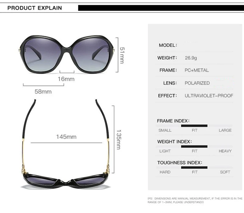 2017 высококачественные женские солнцезащитные очки бренда класса «Люкс» дизайнерские затемненные, с поляризацией вождения солнцезащитные
