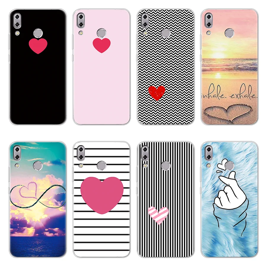 

For Asus Zenfone 5 ZE620KL Case Full Protection Silicon Shell Cover Coque for Zenfone 5 case Painted LOVE Soft TPU phone case