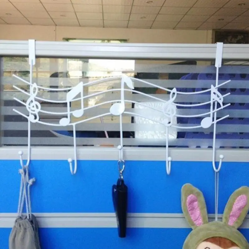 steel hook Music Wall Hook Door Hanger Kitchen Storage Hook Shelf Bathroom Organizer Bags Clothessteel hook 029