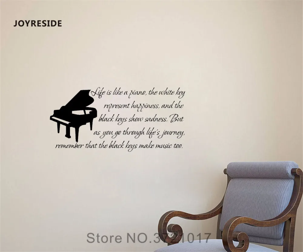 Vinyl Sticker Waterproof Decal Grand Piano