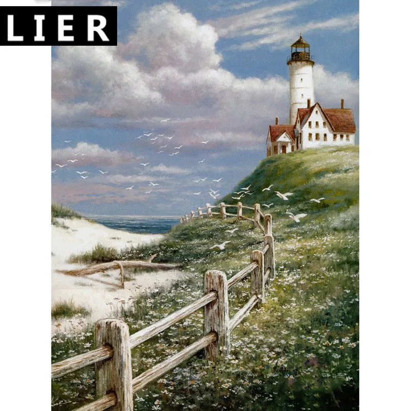 The Beach House Guest House diamond embroidery landscape DIY diamond