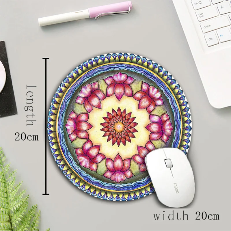 KULIAI New Round Mouse Pad Rubber Non-slip Washable Durable Portable Desktop Computer Pc Mousepad DIY Game Gaming Player Mat KULIAI New Round Mouse Pad Rubber Non-slip Washable Durable Portable Desktop Computer Pc Mousepad DIY Game Gaming Player Mat