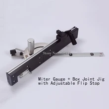 High Quality Miter Gauge and Box Joint Jig Kit with Adjustable Flip Stop
