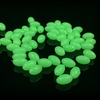 

1000Pcs Oval Luminous Fishing Beads 3.4*5MM Soft Space Olive Shape Stopper Light Balls Sea Tackle Lure Float Accessories Pesca