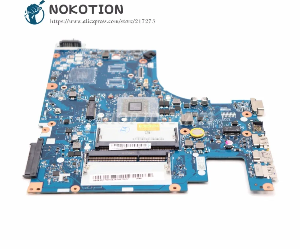 NOKOTION Новинка ACLU5 ACLU6 NM A281 материнская плата для Lenovo ideapad G50 45 ноутбука 15 дюймов E1 6010