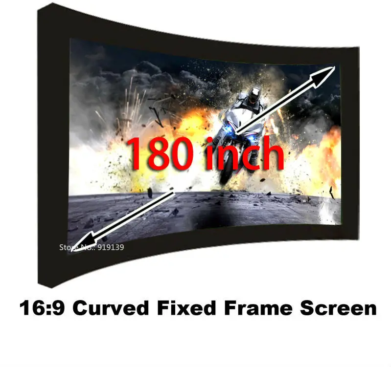 High Quality 3D Projection Screen Fabric 180 Inch Best Choice For