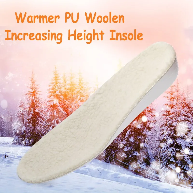 

BSAID Height Increase Fur Insoles, DIY Cut Winter Keep Warm Thick Breathable Soft Wool Shoe Insole, Quality Unisex Men Women