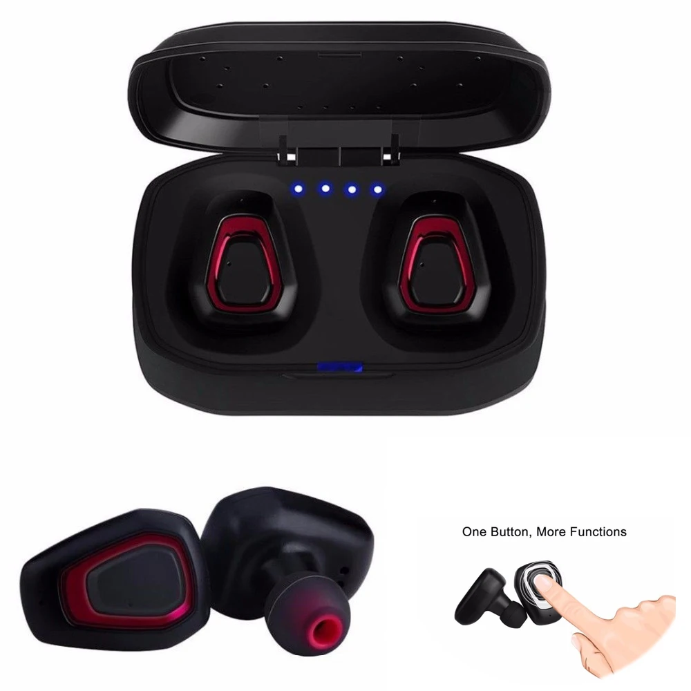 

TWS Wireless Bluetooth Headset Stereo Handfree Sports Bluetooth Earphone with Charging Box for Iphone Android Xiaomi earbuds