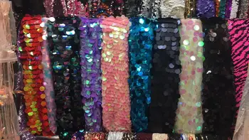 

Red Gold Nigerian Lace Fabric 2019 High Quality Lace Sequins Embroidery 3d Lace Fabric 5yard French African Bridal Lace Fabric