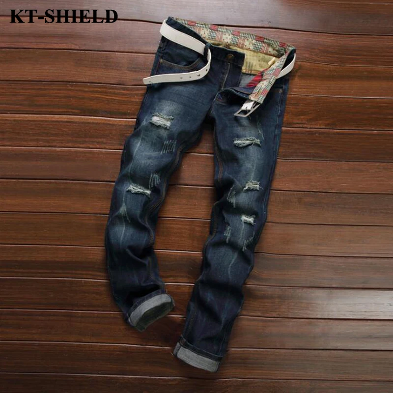 Ripped Men Jeans New Arrival Design Slim Fit Fashion Jeans For Men Biker Pantalones Pants Masculina