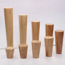 Дубовая древесина 12x6x4 см Высота надежная наклонная мебельная ножка с железной пластиной диван стол Шкаф ножки набор из 4