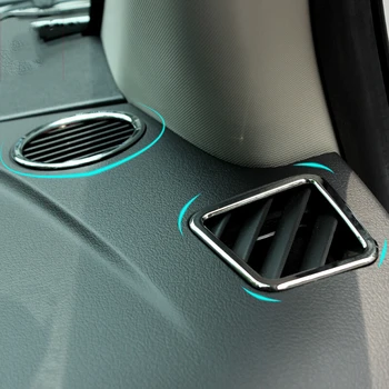 

ABS Chrome front air conditioner outlet frame Cover Trim car styling For Jeep Compass 2011 2012 2013 2014 accessories 4pcs
