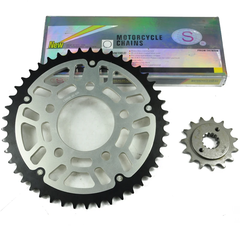 

LOPOR Motorcycle 525 O-ring Chain Set Front & Rear Sprocket For Honda VT 600 1999 2000 2001 2002 2003 2004 2005 2006 2007
