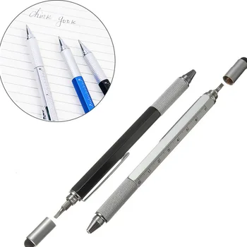 

Deli Ballpoint Pen Screwdriver Ruler Spirit Level With A Top Scale Stylus Plastic 20pcs/lot